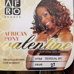 African pony hair Valentine's